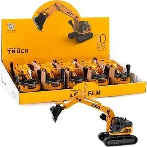 Mechanical toy excavator Artyk model 155932 friction drive, single piece
