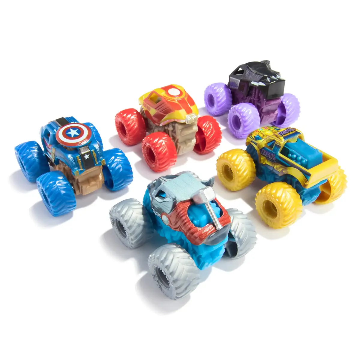 Monster Jam Marvel Mini komplekts 5 gab. 1:87 Photo 6