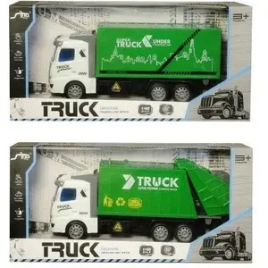 Mechanical toy Swede Auto śmieciarka MIX — toy garbage truck by Swede