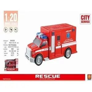 Maksik Maksik Karetka czerwona toy ambulance by Maksik – small mechanical push‑along vehicle
