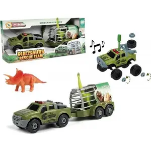 Механическая игрушка Trifox Auto rozkręcane z przyczepą (модель 507868) — заводная машинка с прицепом