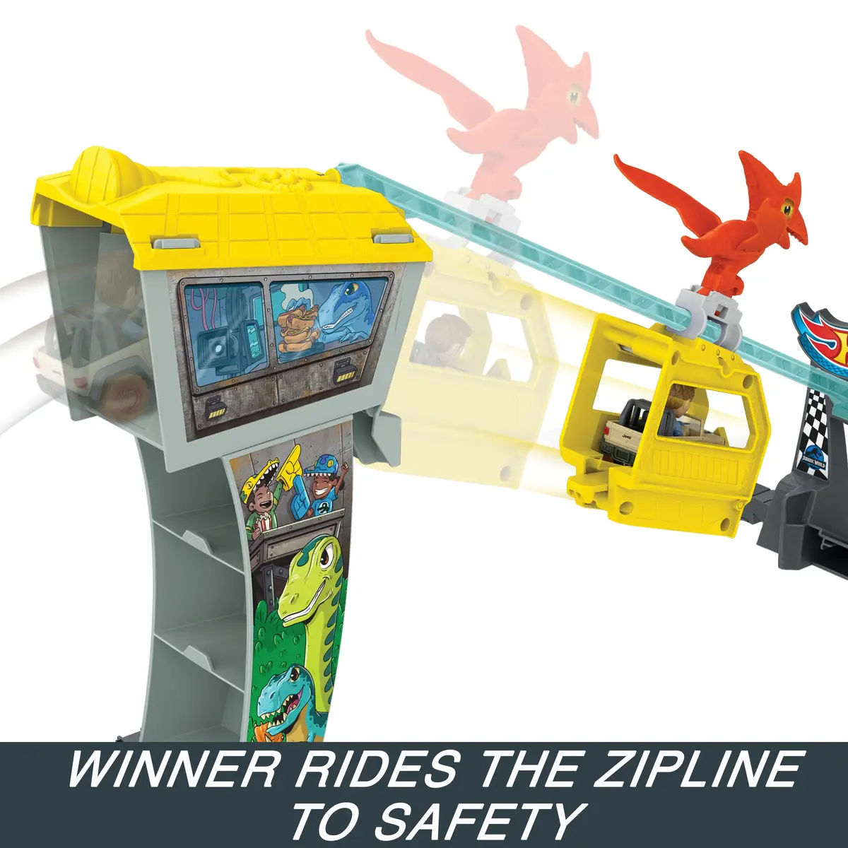 MATTEL Hot Wheels RacerVerse Jurassic World Blue’s Raptor Rush Photo 10