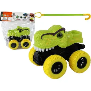 LEANToys ride-on push vehicle Tyrannosaurus Rex with rubber wheels, green