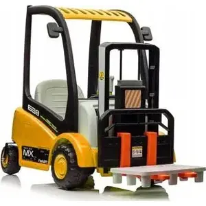 Battery-Powered Forklift Toy Lean Cars XMX638 — Yellow, model 19916