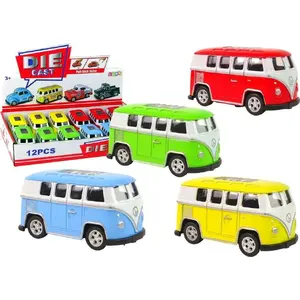 Toy car LEANToys Resorak Z Napędem Frykcyjnym - passenger car 'Ogórek', 4 colors, friction drive