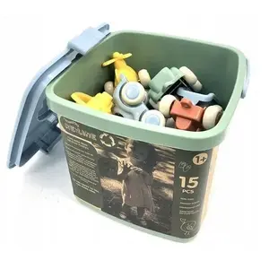 Toy set Viking Toys RE-LINE Zestaw 15 Chubbies – 15-piece bath and play figures, durable plastic