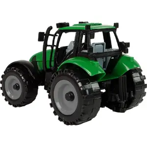 Игрушечный трактор LEANToys модель 13850 с открывающимся капотом, зелёно-красный