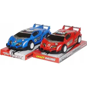 Toy racing car TEKA model 614002 with pull-back drive, plastic body, miniature scale