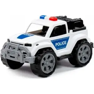 Игрушечный полицейский патрульный автомобиль Polesie модель 87591 «Легионита» — механическая пластмассовая игрушка в сетке