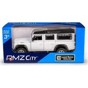 Mehāniskā rotaļlieta Daffi Land Rover Defender 110 — balts modelis