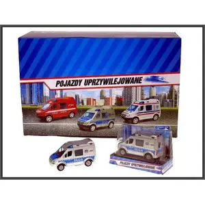 Игрушечный минивэн Hipo Mini Van Policja 8 см — Hipo HKG070