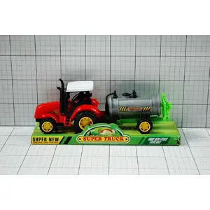 Toy tractor with agricultural implement under cloche Gazelo G039862 – mechanical playset