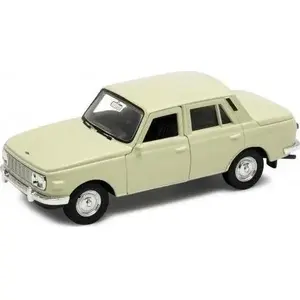 Die-cast model car Welly Wartburg 353 1:34 scale cream color
