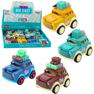 Mechanical jumping tin toy LEANToys Terenówka podskakująca metalowa MIX