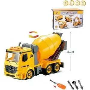 Concrete mixer toy ASKATO 629725 — mechanical rotating drum playset