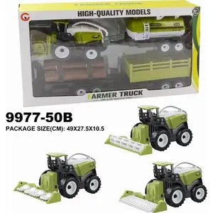 Механический игрушечный трактор Pro Eximp 9977-50B — модель из прочного пластика