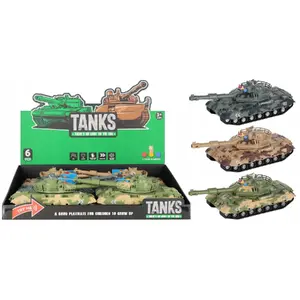 Механический игрушечный танк mega creative CZOLG DZ/SW P/B 30CM mix3 — 30 см, на батарейках, дисплейная упаковка