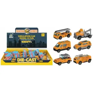 Mechanical toy truck Mega Creative model SC236-18B — pull-back, assorted mix, 8 cm