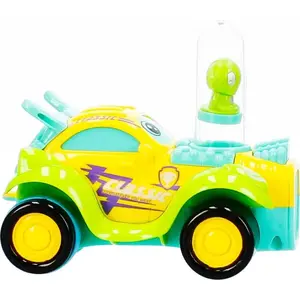 Механическая игрушечная гоночная машинка Mega Creative AUTO WYSCIG P/B с движущимися фигурками, 13 см, в ассортименте
