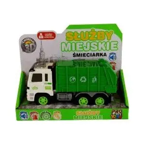 Механическая игрушка Pro Kids — модель 452400 мусоровоз городской службы, детский игровой грузовик