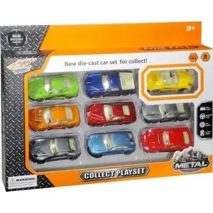 Swede Auto pallet 9 pcs. Swede model 9-piece toy vehicle pallet set