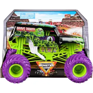 Металлическая модель Monster Jam 1:24 – hot wheels Grave Digger, масштаб 1:24