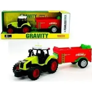 Toy tractor with trailer Blocki model 5903940018249 — children's mechanical playset