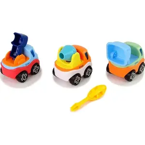 Construction Toy Set LEANToys 3 Screw-Apart Cars Model 12718 — 3 Small Buildable Vehicles with Screwdriver