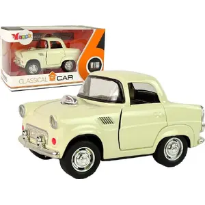 Metal Toy Car LEANToys 14024 — classic model with opening doors and sound