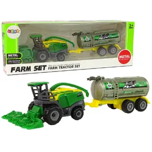 Rotaļlietu auto trase Lean Cars 14824 — plastmasa, zaļa mašīna, 3+ gadi