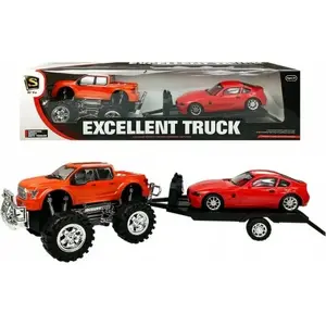 Rotaļu komplekts: Monster Truck un piekabes kravas automobilis 58 cm — LEAN Sport 5099