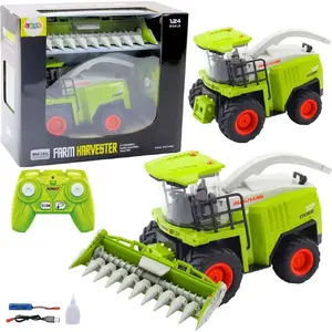 Remote-Controlled Combine Harvester with Corn Header LEANToys RC 2.4G model 21199