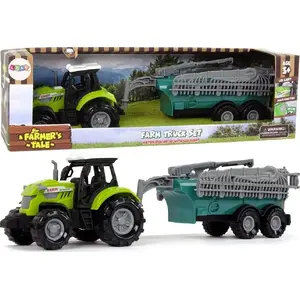 Toy Tractor with Sprayer LEANToys Zielony Traktor Opryskiwacz Farma Dźwięk