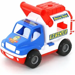 Игрушечный спасательный грузовик Wader Cons Truck модель 41937, пластиковый детский автомобиль