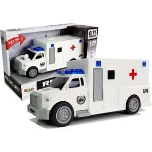 LEANToys Автомобиль «Скорая помощь» механическая 1:20 с звуком (модель 6698)