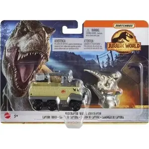 Toy Transporter with Velociraptor by MATTEL Matchbox Jurassic World, model 631374