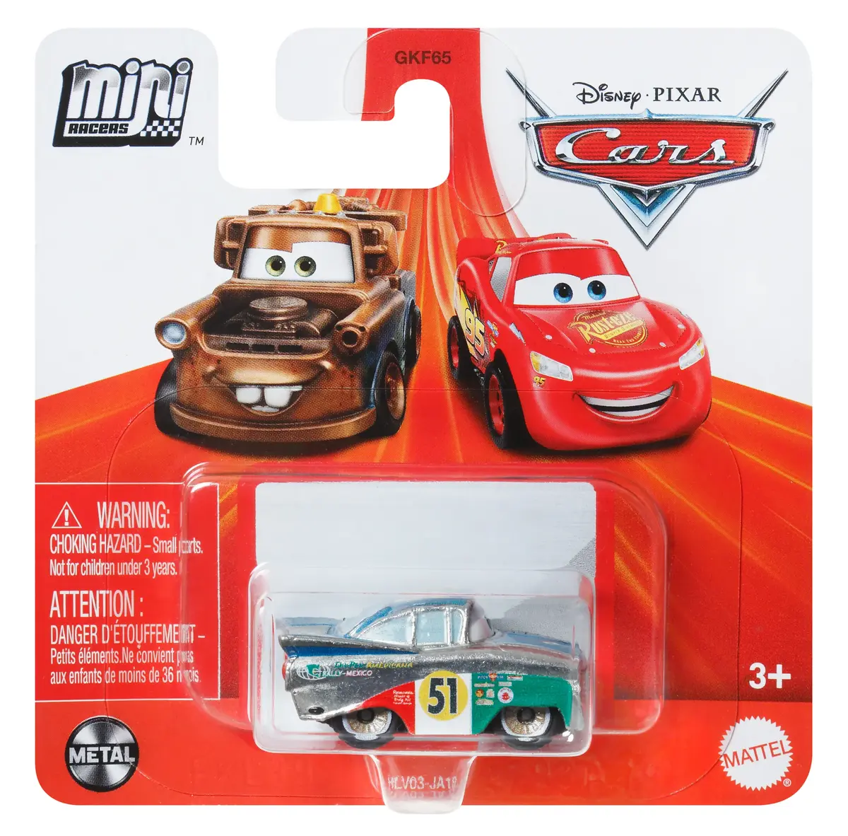 MATTEL Disney Pixar Cars Mini Racers liekta mašīna Photo 4