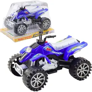 LEANToys Quad Terenowy 24775 — zils bezceļu kvadracikls ar protektora riepām (rotaļlieta)