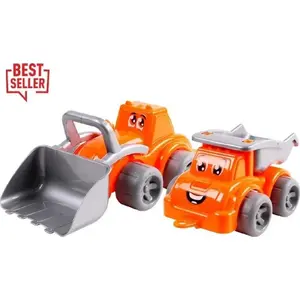 Technok Technok Maszyny budowlane. Koparka i wywrotka — toy excavator and dumper set, brand: Technok, model 492052