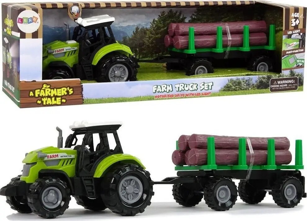 Rotaļu traktors ar puspiekabi LEAN Sport