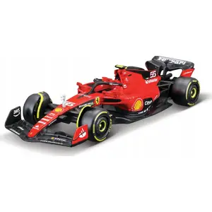 Metāla modeļa auto Bburago Ferrari Racing 2023 Season №55 Sainz mērogā 1:43