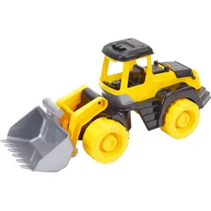 Игрушечный трактор Technok модель 491598 — чёрно‑жёлтый, механическая детская игрушка