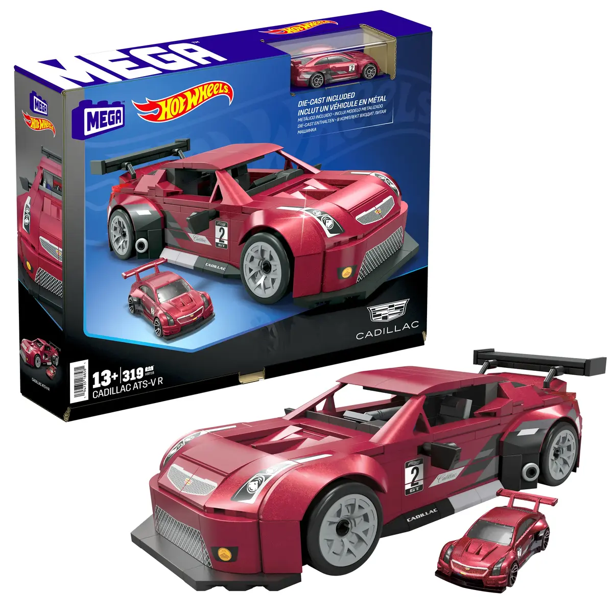 MATTEL MEGA Hot Wheels Showcase Cadillac ATS-V R komplekts Photo 5