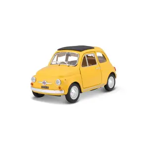 Classic car model Bburago Fiat 500 F 1965, preassembled, scale 1:24
