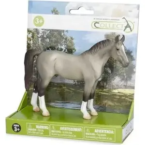 Figurine Collecta horse on base Stallion Mariwari gray — Collecta 004-84187