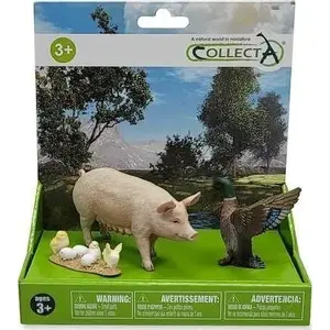 Collecta farm animal figure set — Collecta models 88480, 88378, 88863 — 3-piece toy figurines