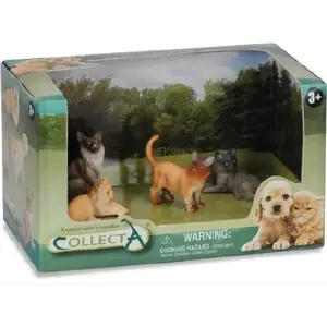 Collecta figurine set — Collecta 004-89142 — set of 4 cat figures in packaging