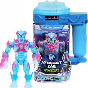 Фигурка Usorteret Mr. Beast Lab Mutators Mutation Chamber Lightning Panther коллекционная статуэтка