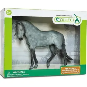 Collecta figūra Andalūzijas stallions tumši plankumains pelēks 1:12 mērogā loga kastē