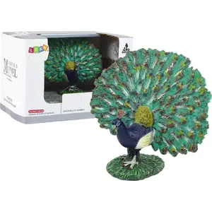 Collector Figure LEANToys L-12349-0 — Peacock collectible figure, painted PVC, single-piece